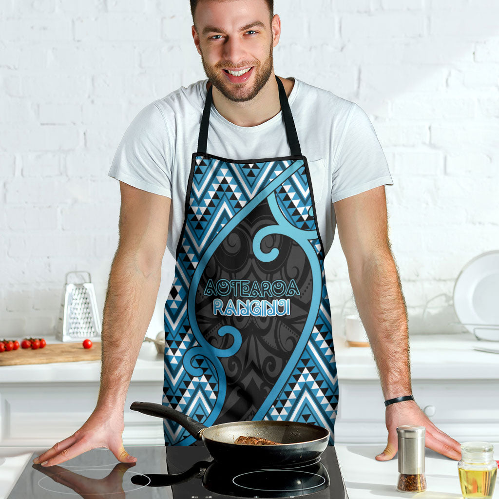 Aotearoa Atua Ranginui Apron Maori Sky Father Koru Patterns