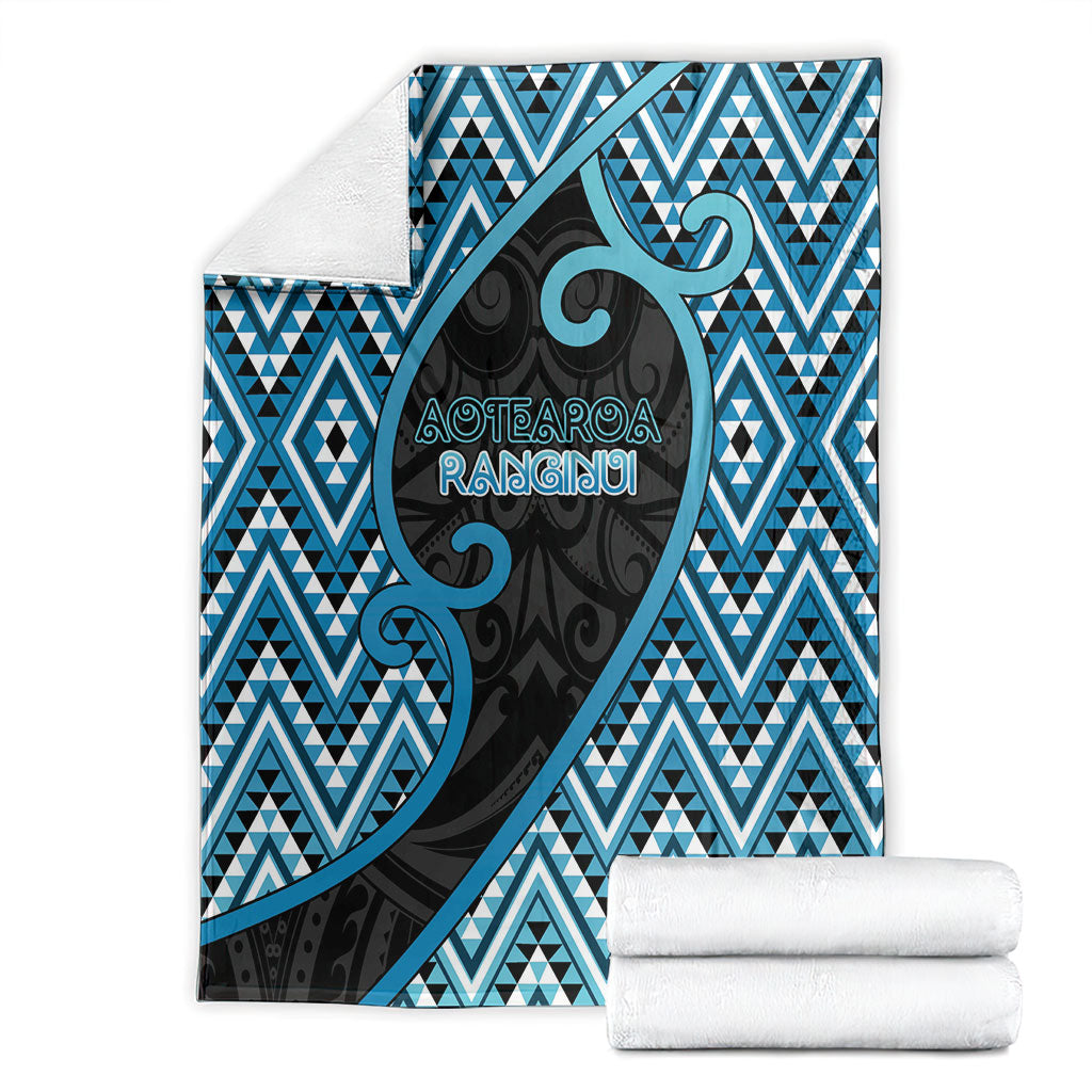 Aotearoa Atua Ranginui Blanket Maori Sky Father Koru Patterns