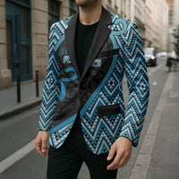 Custom Aotearoa Atua Ranginui Blazer Maori Sky Father Koru Patterns