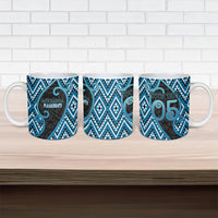 Custom Aotearoa Atua Ranginui Ceramic Mug Maori Sky Father Koru Patterns