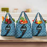 Aotearoa Atua Ranginui Grocery Bag Maori Sky Father Koru Patterns