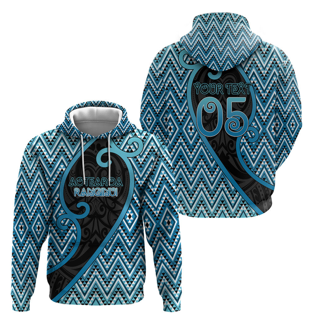 Custom Aotearoa Atua Ranginui Hoodie Maori Sky Father Koru Patterns