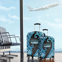 Aotearoa Atua Ranginui Luggage Cover Maori Sky Father Koru Patterns