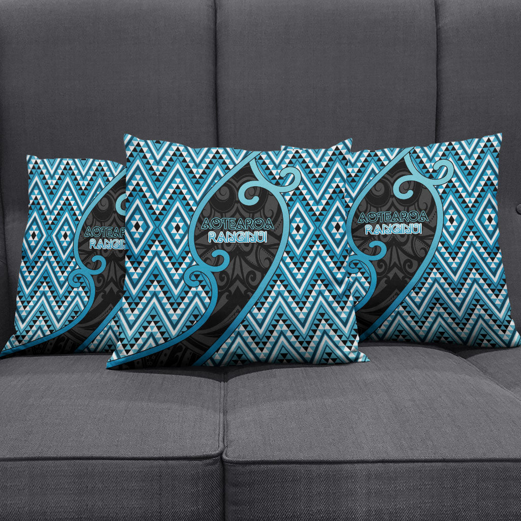 Aotearoa Atua Ranginui Pillow Cover Maori Sky Father Koru Patterns