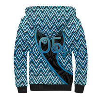 Custom Aotearoa Atua Ranginui Sherpa Hoodie Maori Sky Father Koru Patterns