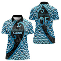 Custom Aotearoa Atua Ranginui Women Polo Shirt Maori Sky Father Koru Patterns