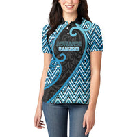 Custom Aotearoa Atua Ranginui Women Polo Shirt Maori Sky Father Koru Patterns