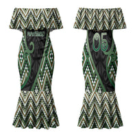Custom Aotearoa Atua Papatuanuku Couples Matching Mermaid Dress and Hawaiian Shirt Earth Mother Father Koru Patterns