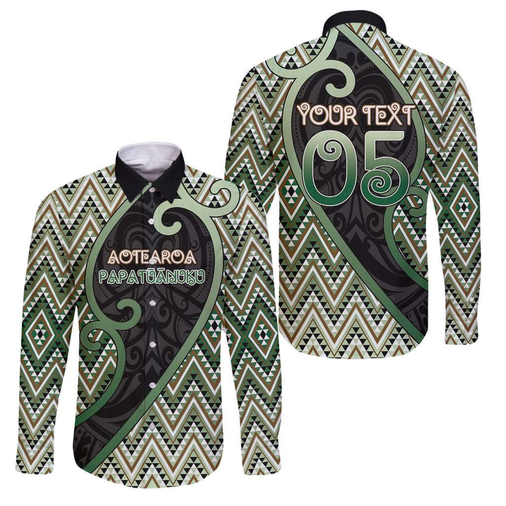 Custom Aotearoa Atua Papatuanuku Family Matching Off Shoulder Maxi Dress and Hawaiian Shirt Earth Mother Father Koru Patterns