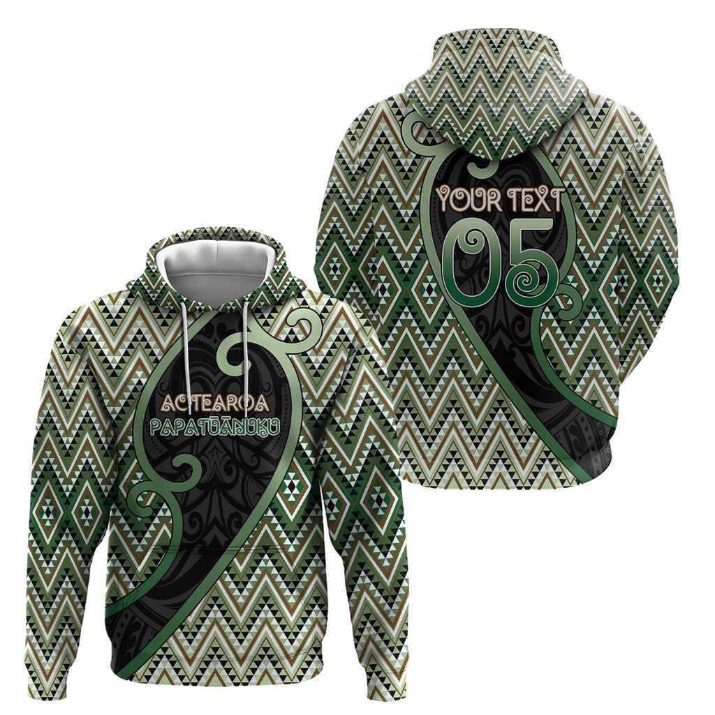 Custom Aotearoa Atua Papatuanuku Hoodie Earth Mother Father Koru Patterns