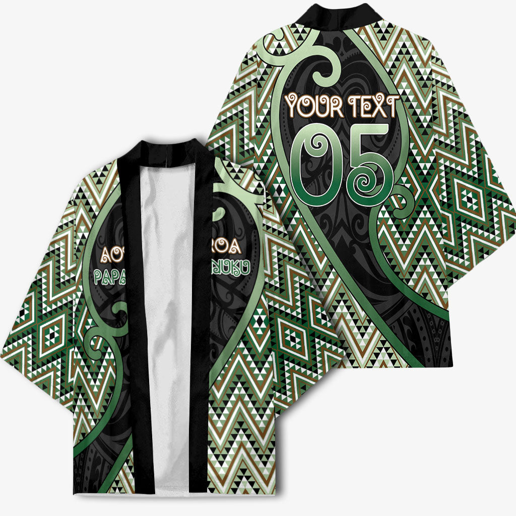 Custom Aotearoa Atua Papatuanuku Kimono Earth Mother Father Koru Patterns