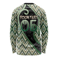 Custom Aotearoa Atua Papatuanuku Long Sleeve Shirt Earth Mother Father Koru Patterns