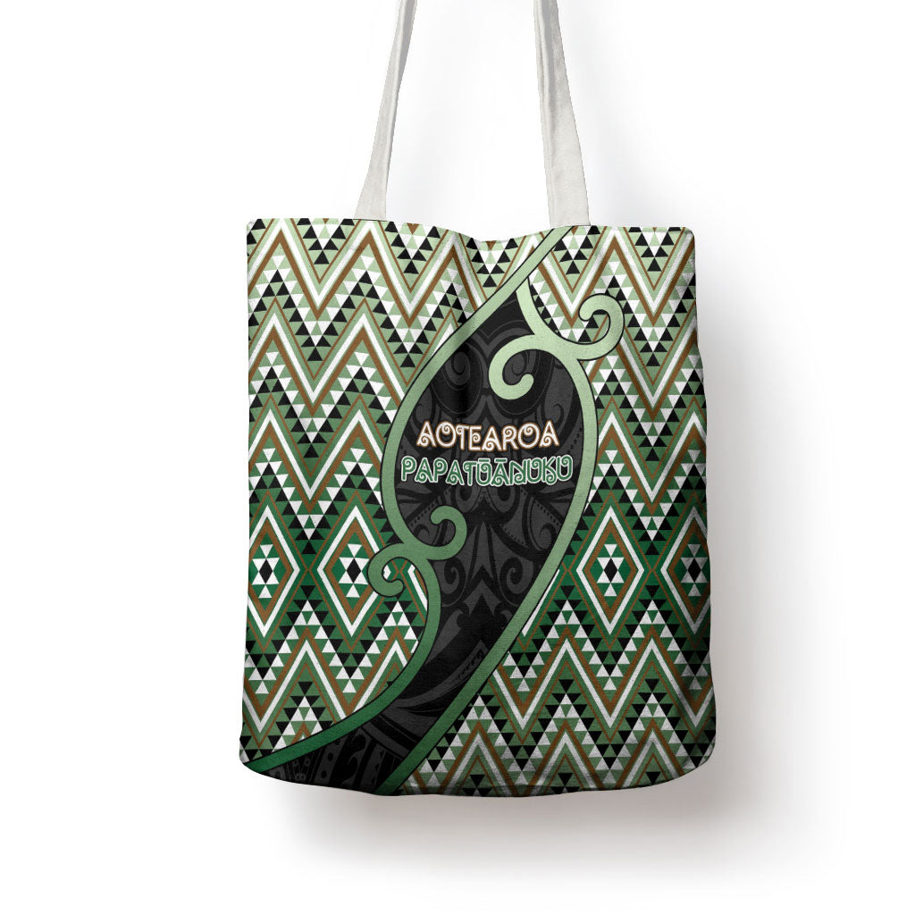 Aotearoa Atua Papatuanuku Tote Bag Earth Mother Father Koru Patterns