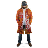 French Polynesia Christmas Cloak Seashell Xmas Tree Tribal Waves - Polynesian Pride