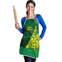 Cook Islands Christmas Apron Seashell Xmas Tree Tribal Waves - Polynesian Pride