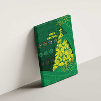 Cook Islands Christmas Canvas Wall Art Seashell Xmas Tree Tribal Waves - Polynesian Pride