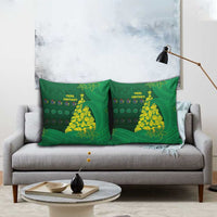 Cook Islands Christmas Pillow Cover Seashell Xmas Tree Tribal Waves - Polynesian Pride