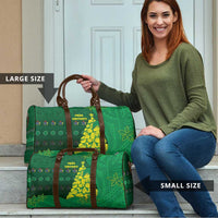 Cook Islands Christmas Travel Bag Seashell Xmas Tree Tribal Waves - Polynesian Pride