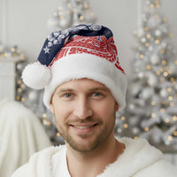 Wallis And Futuna Christmas Santa Hat Seashell Xmas Tree Tribal Waves - Polynesian Pride