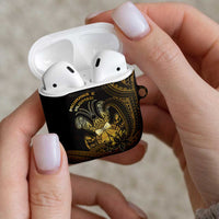 Niue Christmas AirPods Case Niuean Crab Xmas Tribal Waves - undefined