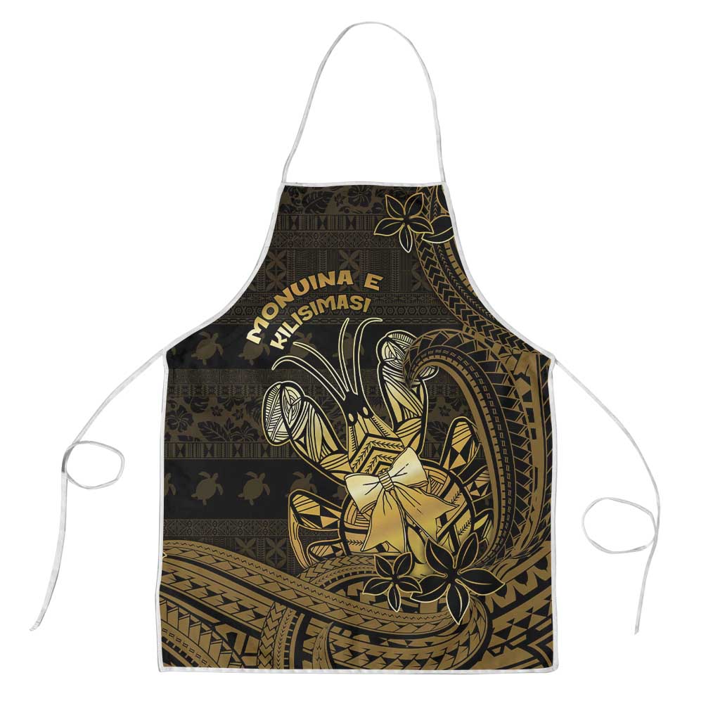 Niue Christmas Apron Niuean Crab Xmas Tribal Waves - Polynesian Pride