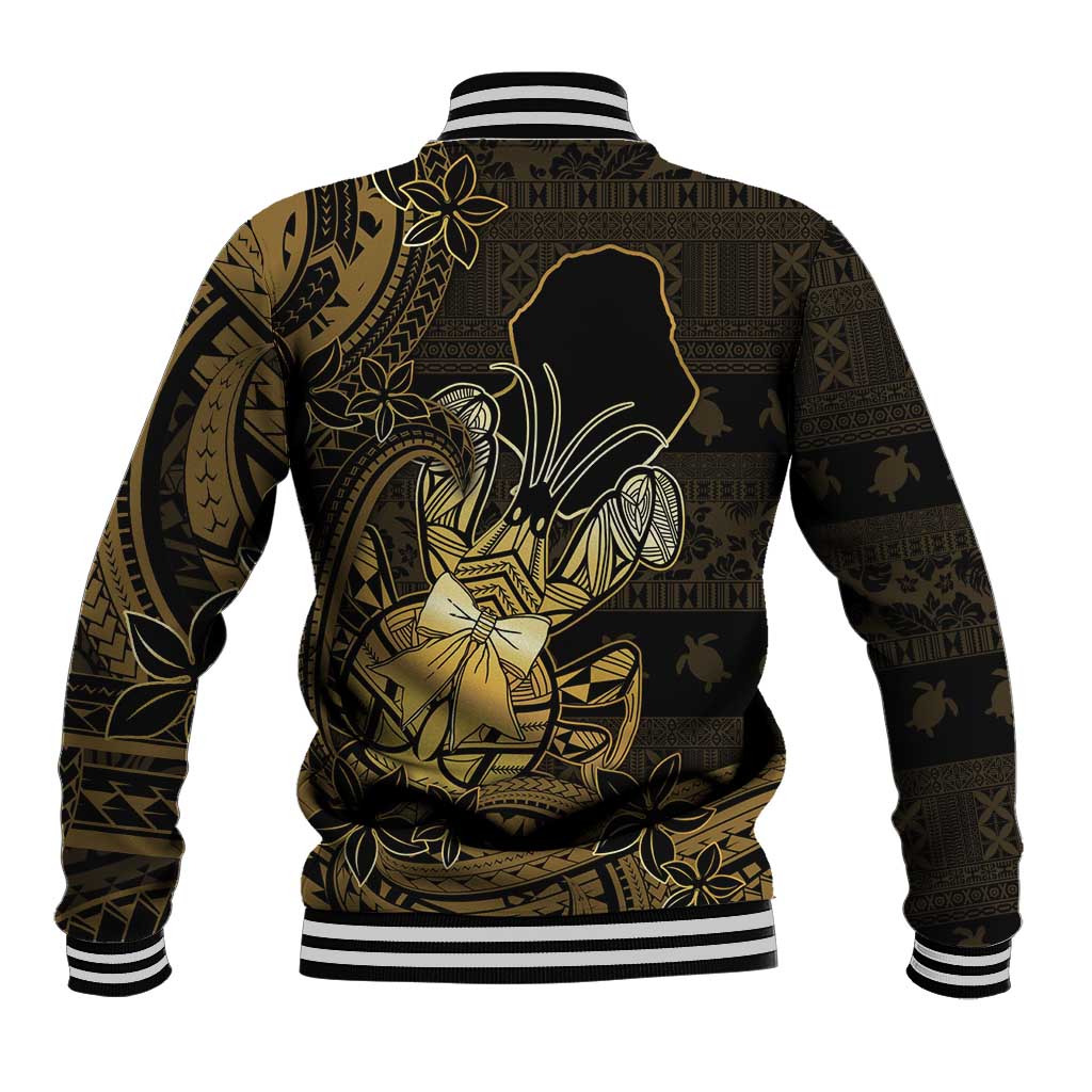 Niue Christmas Baseball Jacket Niuean Crab Xmas Tribal Waves - Polynesian Pride