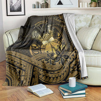 Niue Christmas Blanket Niuean Crab Xmas Tribal Waves - Polynesian Pride