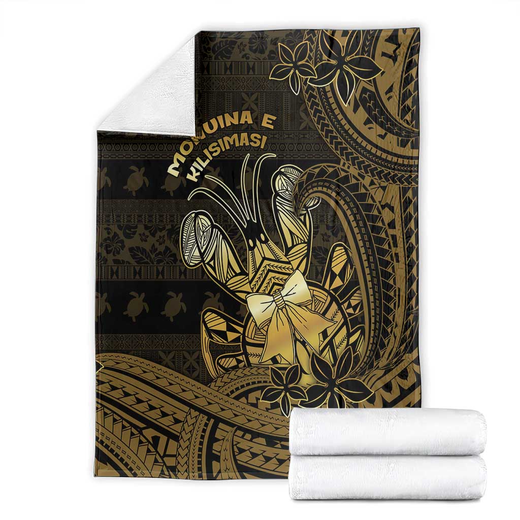 Niue Christmas Blanket Niuean Crab Xmas Tribal Waves - Polynesian Pride