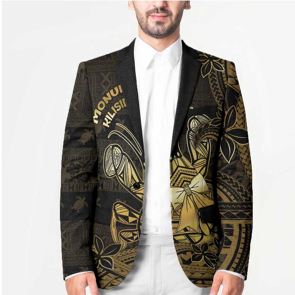 Niue Christmas Blazer Niuean Crab Xmas Tribal Waves - Polynesian Pride