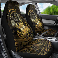 Niue Christmas Car Seat Cover Niuean Crab Xmas Tribal Waves - Polynesian Pride