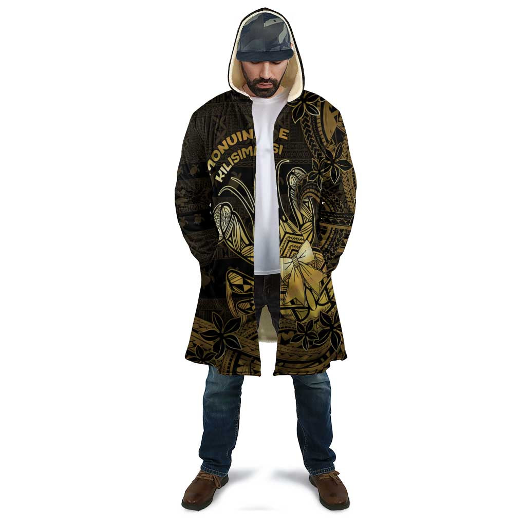 Niue Christmas Cloak Niuean Crab Xmas Tribal Waves - Polynesian Pride