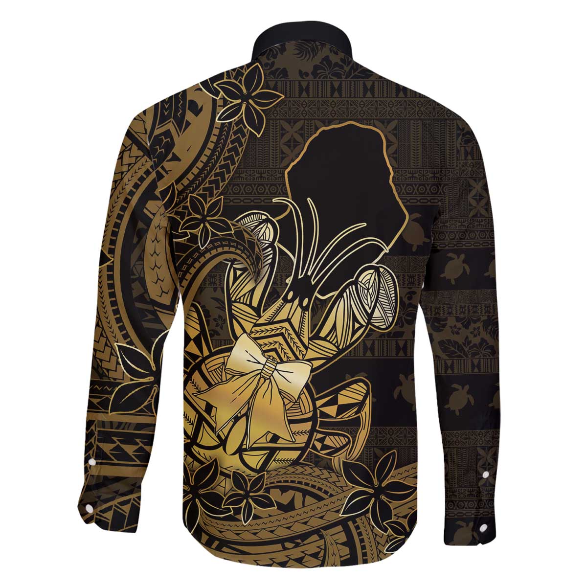 Niue Christmas Family Matching Off The Shoulder Long Sleeve Dress and Hawaiian Shirt Niuean Crab Xmas Tribal Waves - Polynesian Pride