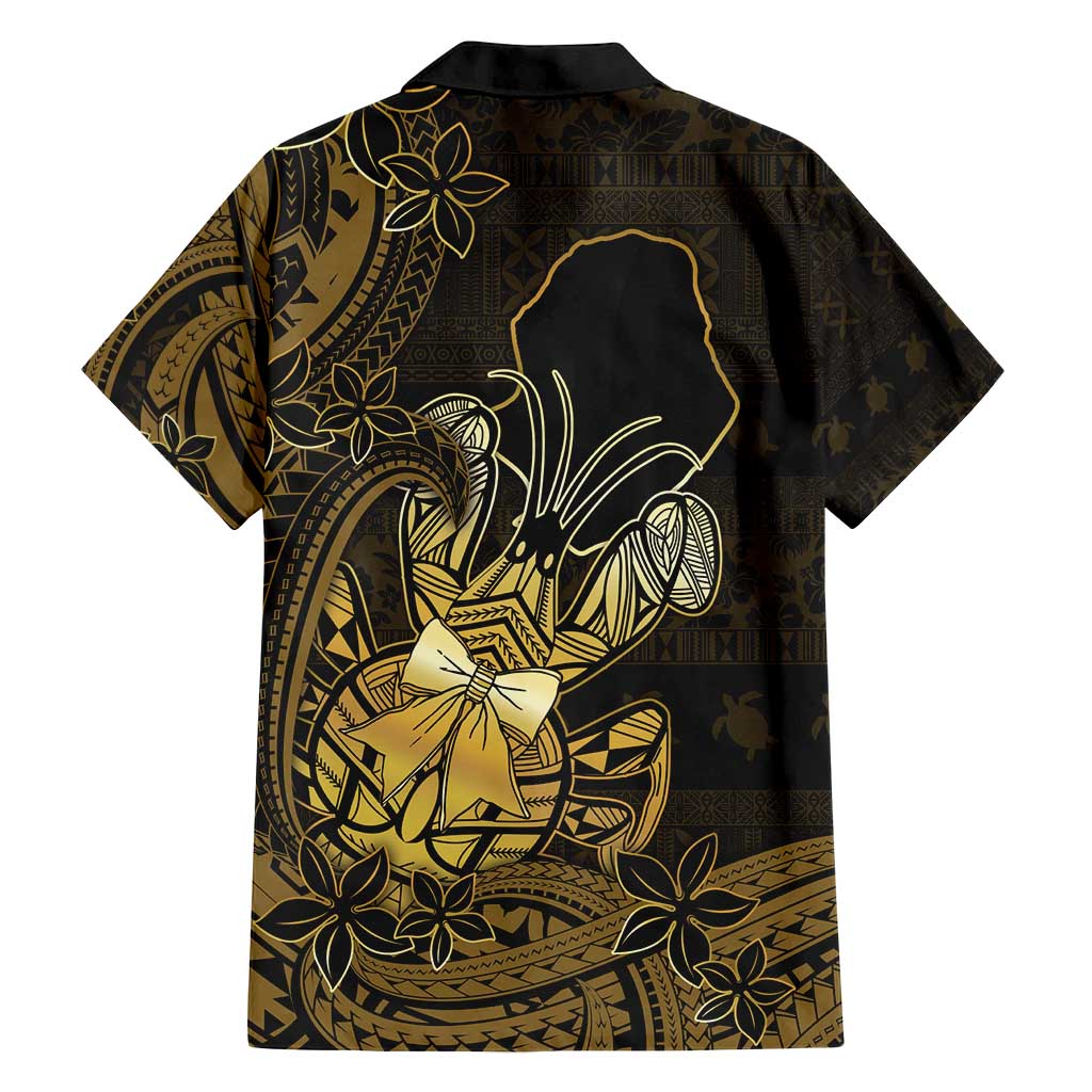 Niue Christmas Family Matching Off Shoulder Maxi Dress and Hawaiian Shirt Niuean Crab Xmas Tribal Waves - Polynesian Pride