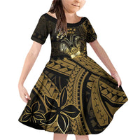 Niue Christmas Family Matching Off Shoulder Short Dress and Hawaiian Shirt Niuean Crab Xmas Tribal Waves - Polynesian Pride