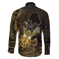 Niue Christmas Family Matching Tank Maxi Dress and Hawaiian Shirt Niuean Crab Xmas Tribal Waves - Polynesian Pride