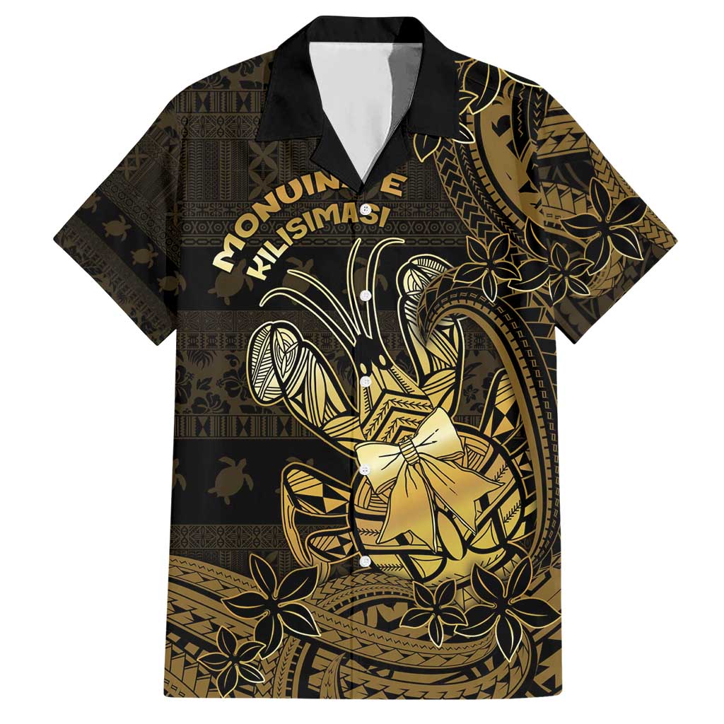 Niue Christmas Hawaiian Shirt Niuean Crab Xmas Tribal Waves - Polynesian Pride