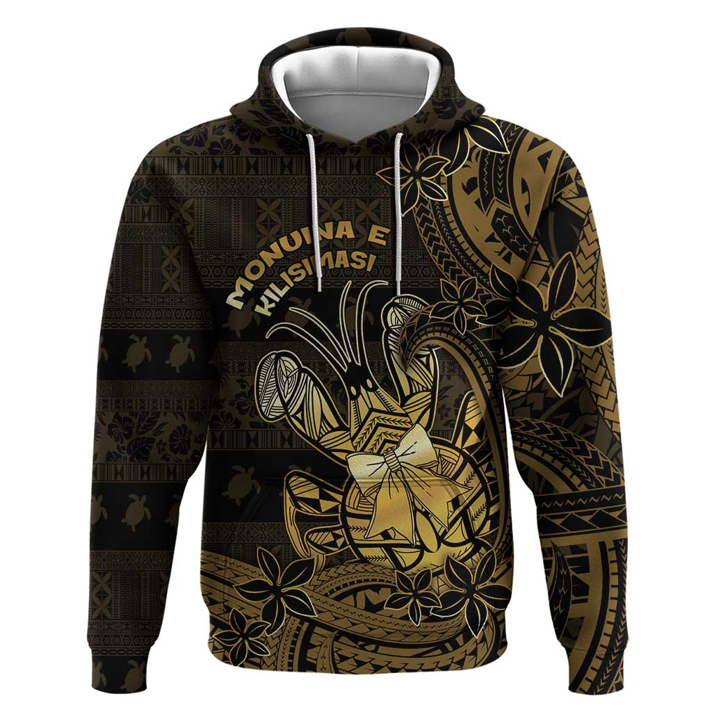 Niue Christmas Hoodie Niuean Crab Xmas Tribal Waves - Polynesian Pride