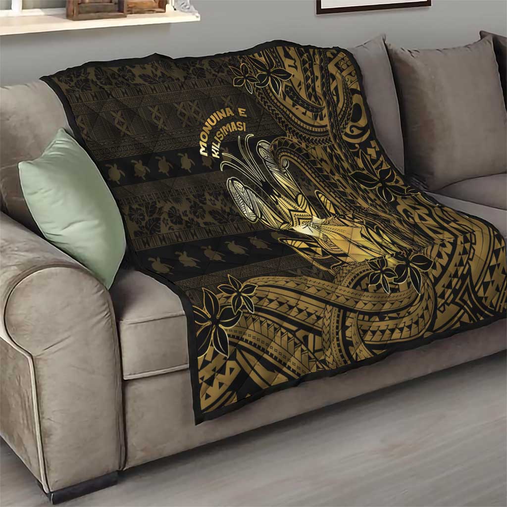 Niue Christmas Quilt Niuean Crab Xmas Tribal Waves - Polynesian Pride