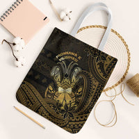 Niue Christmas Tote Bag Niuean Crab Xmas Tribal Waves - Polynesian Pride