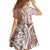 Hawaii Puakenikeni And Maile Lei Family Matching Mermaid Dress and Hawaiian Shirt Brown Polynesian Shark Tattoo DT05