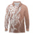 Hawaii Puakenikeni And Maile Lei Long Sleeve Polo Shirt Brown Polynesian Shark Tattoo DT05