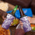 Hawaii Puakenikeni And Maile Lei 4 in 1 Can Cooler Tumbler Violet Polynesian Shark Tattoo DT05