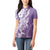 Hawaii Puakenikeni And Maile Lei Women Polo Shirt Violet Polynesian Shark Tattoo DT05
