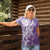 Hawaii Puakenikeni And Maile Lei Women Polo Shirt Violet Polynesian Shark Tattoo DT05