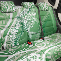 Hawaii Puakenikeni And Maile Lei Back Car Seat Cover Green Polynesian Shark Tattoo DT05