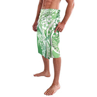 Hawaii Puakenikeni And Maile Lei Lavalava Green Polynesian Shark Tattoo DT05