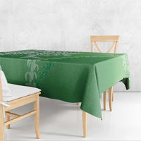 Hawaii Puakenikeni And Maile Lei Tablecloth Green Polynesian Shark Tattoo DT05