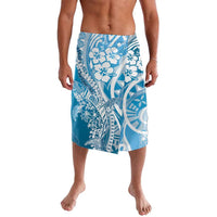 Hawaii Puakenikeni And Maile Lei Lavalava Blue Polynesian Shark Tattoo DT05