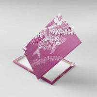 Hawaii Puakenikeni And Maile Lei Canvas Wall Art Pink Polynesian Shark Tattoo DT05