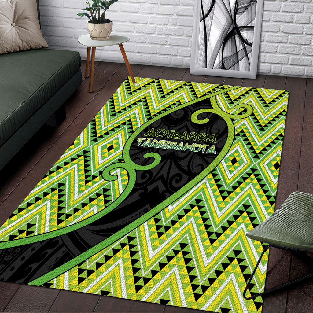 Aotearoa Atua Tanemahuta Area Rug God Of Forests Koru Patterns Koru Patterns